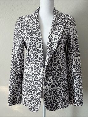 Cynthia Rowley Leopard Blazer